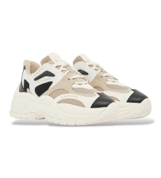A|X Armani Exchange Beige sneakers i mesh med tjock gummisula