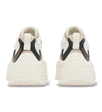 A|X Armani Exchange Beige sneakers i mesh med tjock gummisula
