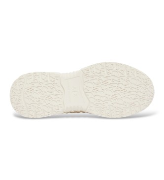 A|X Armani Exchange Beige sneakers i mesh med tjock gummisula
