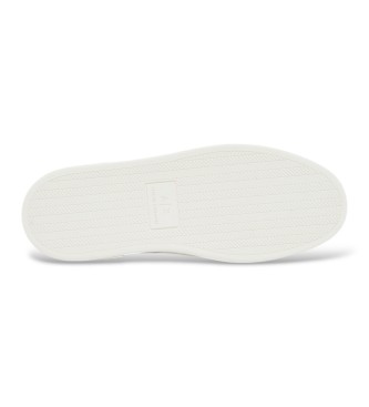 A|X Armani Exchange Slip-on sneakers i slätt skinn med snörning och vit gummisula