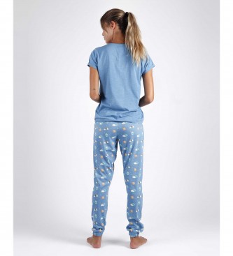 Aznar Innova Pyjama  manches courtes MR WONDERFUL Explore blue