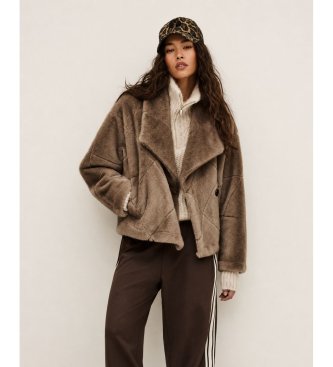 BA&SH Pinie taupe coat