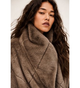 BA&SH Pinie taupe coat