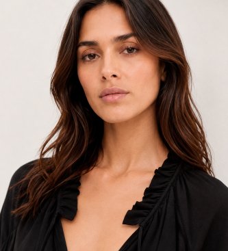 BA&SH Betty black blouse
