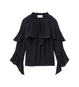 BA&SH Betty black blouse