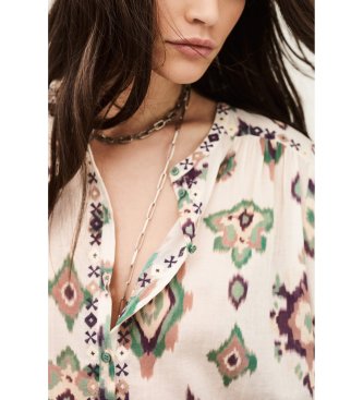 BA&SH Blusa Odelie beige