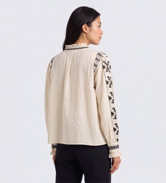 BA&SH Pidma bluse i beige