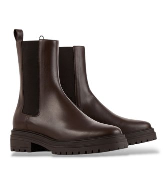 BA&SH Botas de Piel Coda marrón