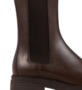 BA&SH Botas de Piel Coda marrón