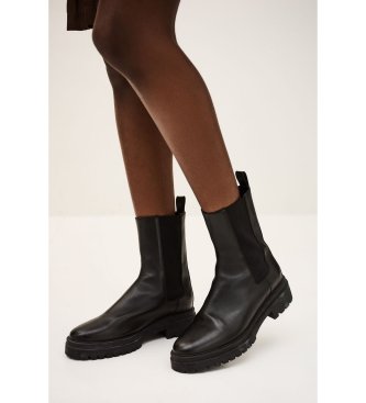 BA&SH Botas de Couro Coda preto