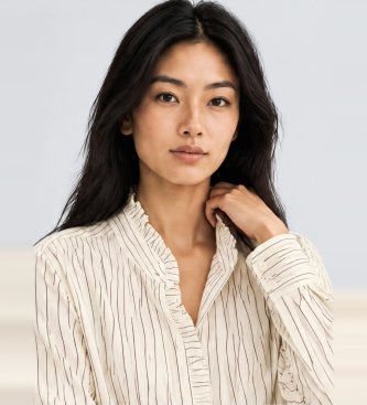 BA&SH Camicia Elvire beige