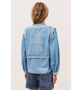 BA&SH Camisa de ganga azul Laura denim