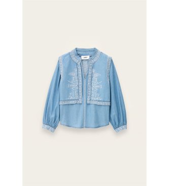 BA&SH Camisa de ganga azul Laura denim