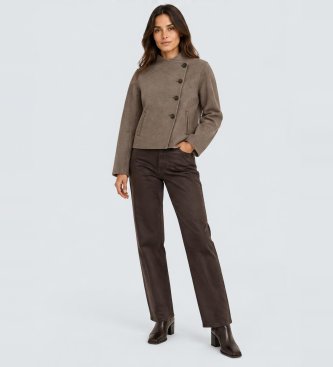 BA&SH Chaqueta Kemelia marrón
