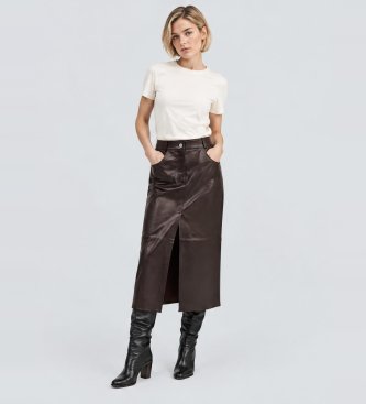 BA&SH Kjol Solene aubergine