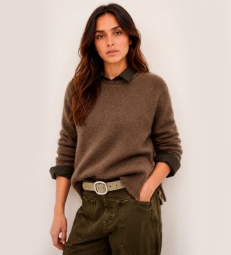 BA&SH Pull Cheyla marron