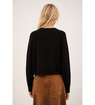BA&SH Camisola Corvy preta