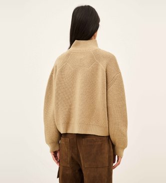 BA&SH Maglione Lola cammello