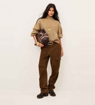 BA&SH Maglione Lola cammello