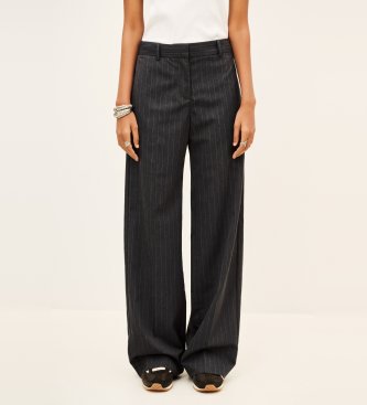 BA&SH Wijde broek Disty grijs