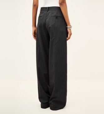BA&SH Wijde broek Disty grijs
