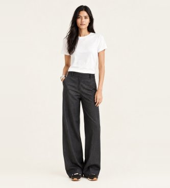 BA&SH Wijde broek Disty grijs