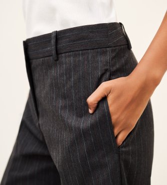 BA&SH Wijde broek Disty grijs