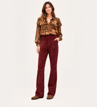 BA&SH Burgundy Mossi pants
