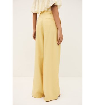 BA&SH straight trousers Deana yellow