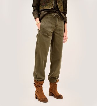 BA&SH Pantalon Cocy kaki