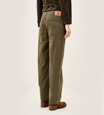 BA&SH Pantalon Cocy kaki