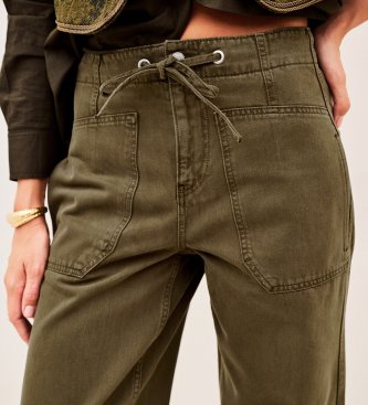 BA&SH Pantalon Cocy kaki