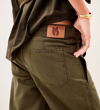 BA&SH Pantalon Cocy kaki