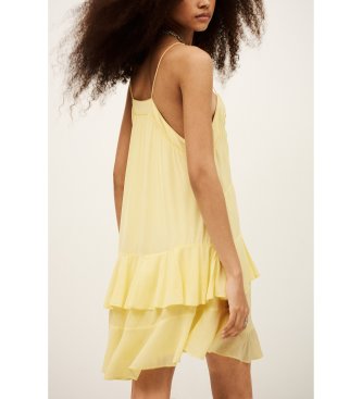 BA&SH Krótka sukienka Bilona żółta