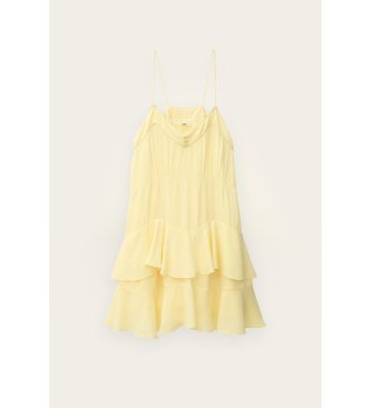 BA&SH Krótka sukienka Bilona żółta
