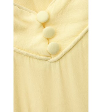 BA&SH Krótka sukienka Bilona żółta