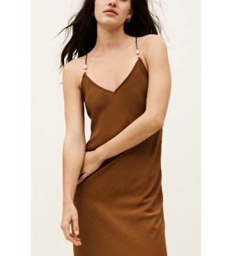 BA&SH Abito marrone Hany