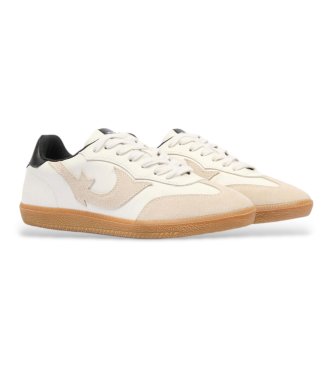 BA&SH Crew Leder Turnschuhe wei�