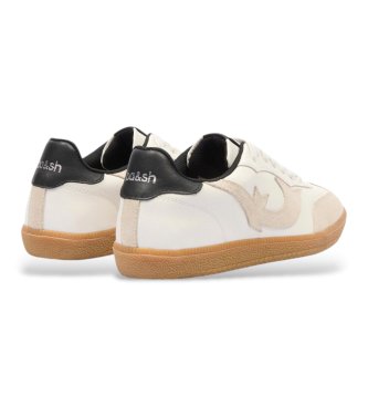 BA&SH Crew Leder Turnschuhe wei�