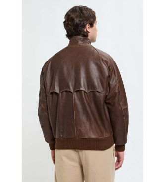 Baracuta Rjava usnjena jakna G9