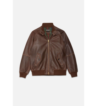 Baracuta Rjava usnjena jakna G9