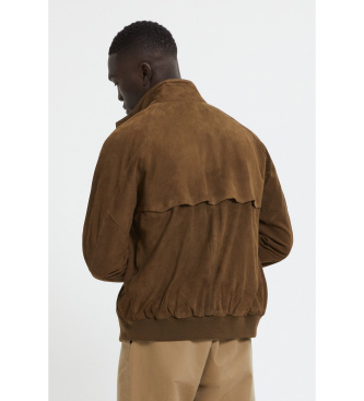 Baracuta Usnjena jakna G9 temno rjava