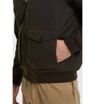 Baracuta Kurtka G9 Pocket Enserado ciemnobrązowa