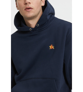 Baracuta Mikina s kapuco z logotipom iz mornariške volne