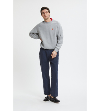 Baracuta Mikina z logotipom siva