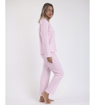 Aznar Innova Love Pink Langrmet ben pyjamas pink