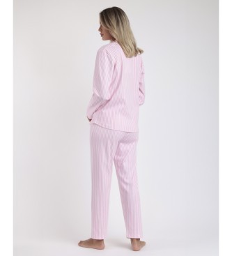 Aznar Innova Love Pink Langrmet ben pyjamas pink