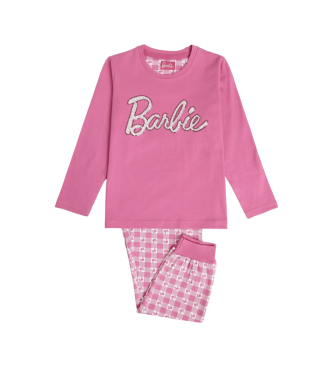 Aznar Innova Vichy Moody Long Sleeve Pyjama Barbie Pink