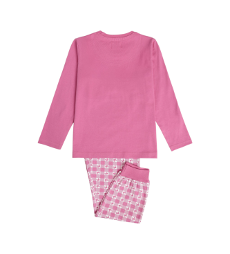 Aznar Innova Pijama Manga Larga Vichy Mood Barbie rosa