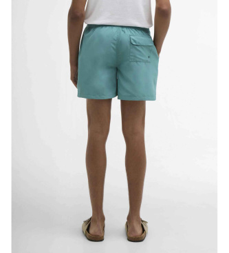 Barbour Bañador corto con logo azul turquesa